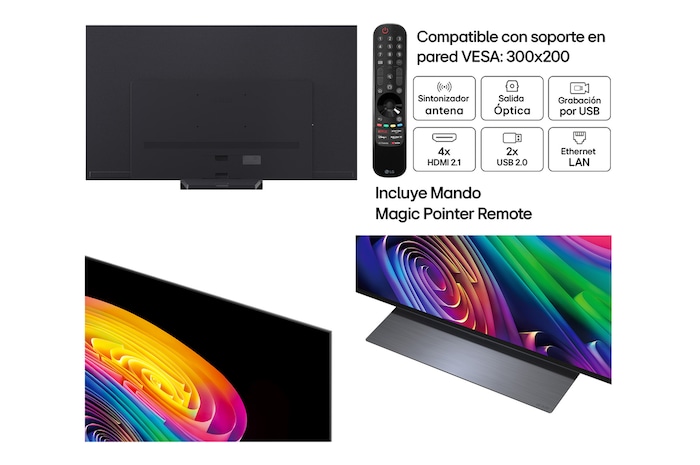 LG Smart TV LG OLED evo AI C6 77 pulgadas 4K 2026, OLED77C6ELB